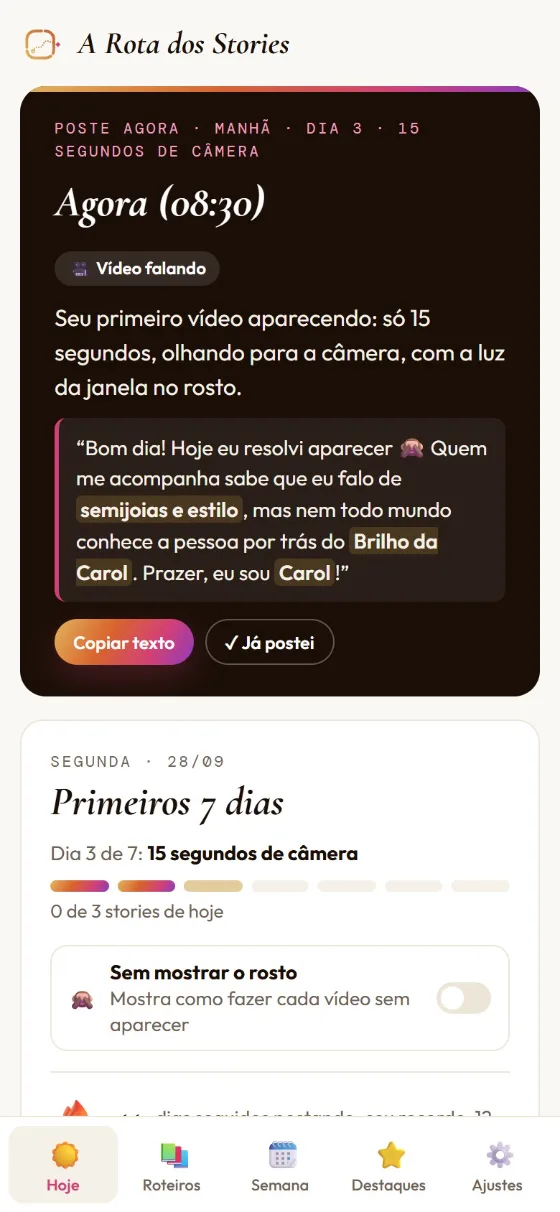 Primeiros 7 dias